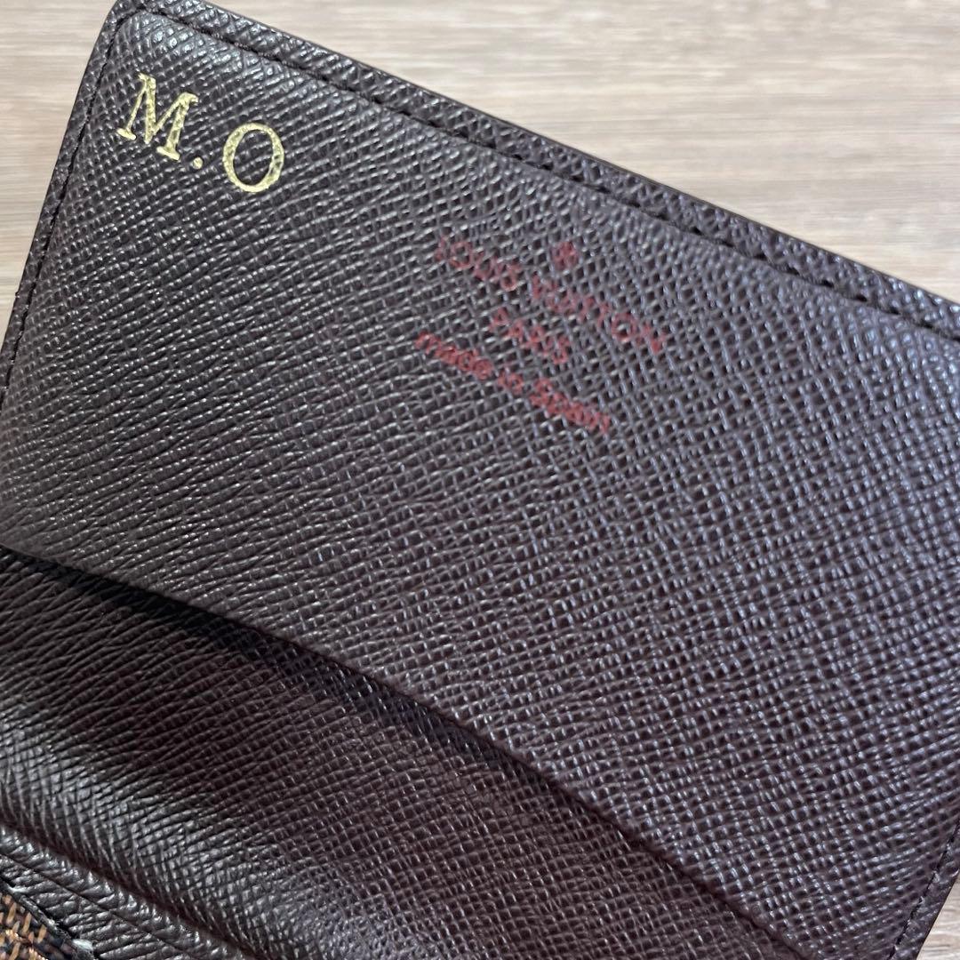 美品　ルイヴィトン ダミエ 名刺 カードケース　刻印あり