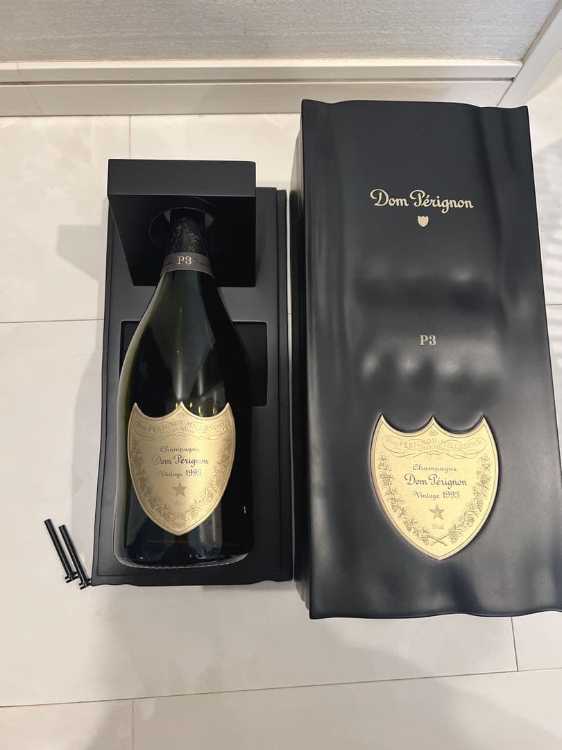 P3 ドンペリ1993年 空瓶 空箱 ヴィンテージゴールドラベイラヴェイ レア物