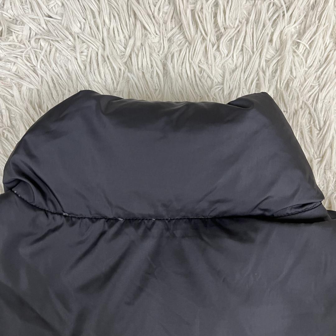 ノースフェイス 700フィル ダウンベスト ブラック×グレー メンズXL