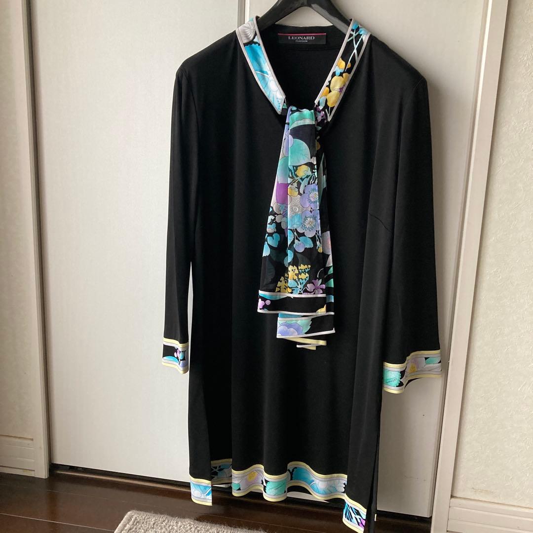 専用　レオナール　スカーフ棒タイチュニック