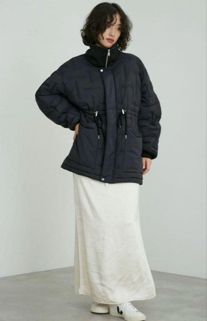 アダムエロペ　ドロストキルティングブルゾン