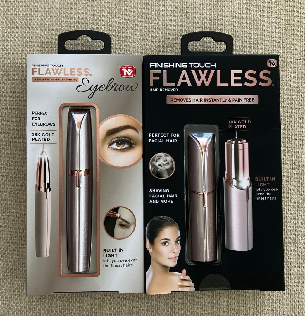 FLAWLESS フローレス　シェーバー　フェイス&アイブロウ　シャイニーピンク