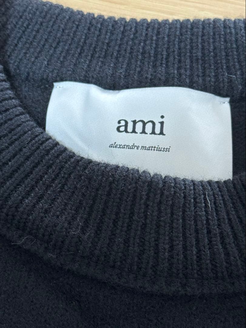 Ami Paris ブラックニットセーター　サイズL