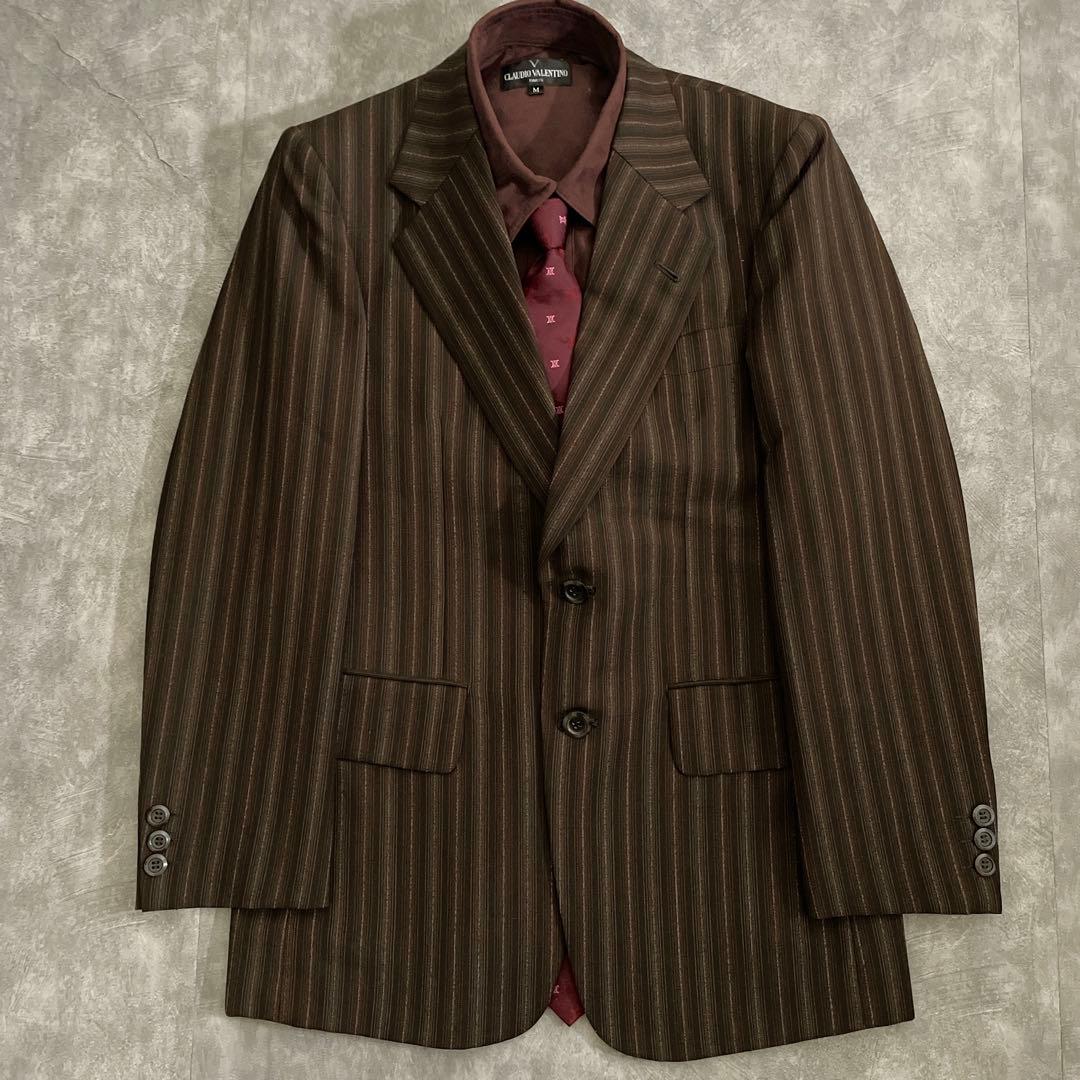 CELINEネクタイ付 日本製ヴィンテージスーツ 成人式 卒業式 セットアップ