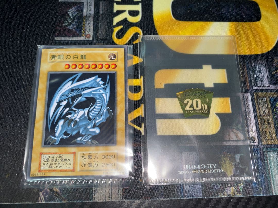 遊戯王　青眼の白龍　ステンレス　専用ローダーつき