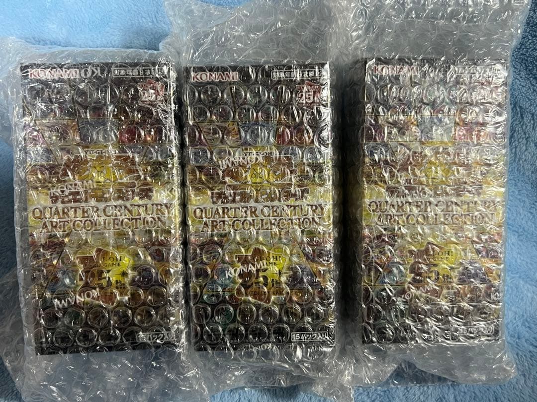 遊戯王OCG デュエルモンスターズ QUARTER CENTURY ART COLLECTION 3box