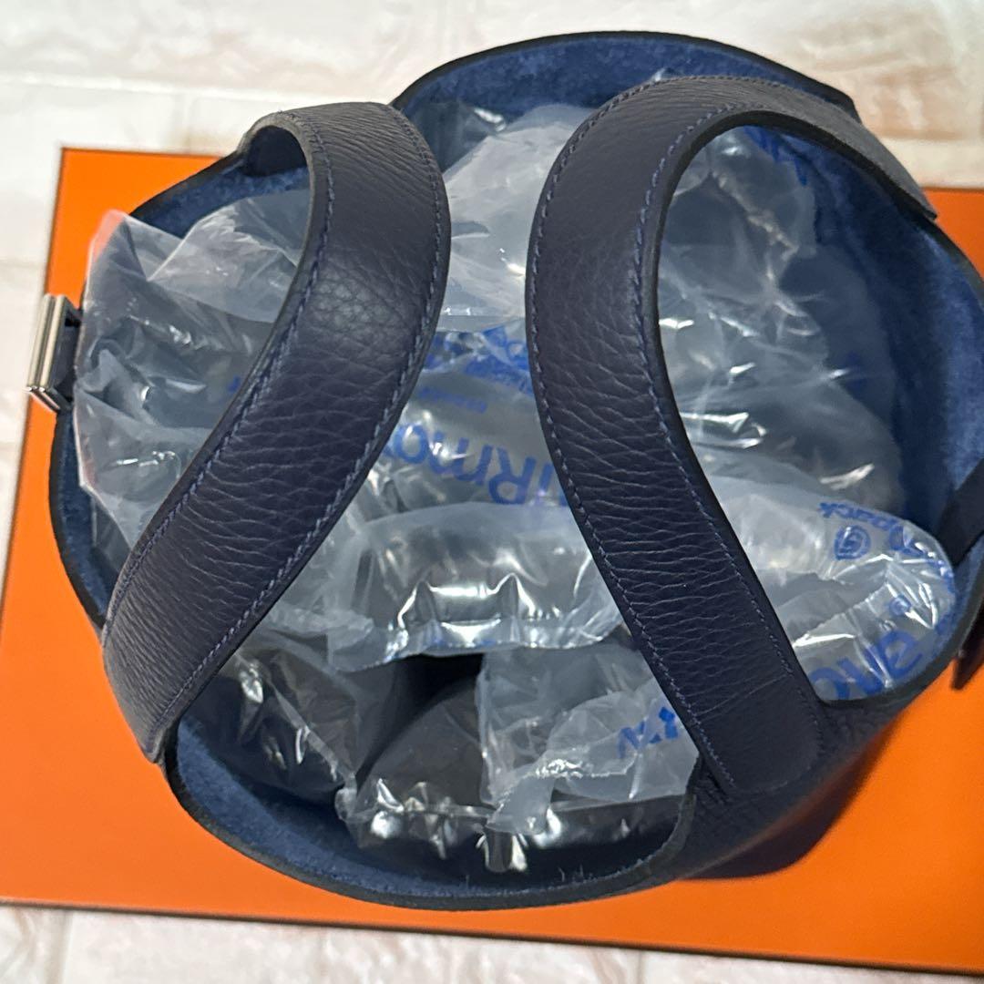 新品　HERMES エルメス ピコタンPM ブルーニュイ シルバー金具　18