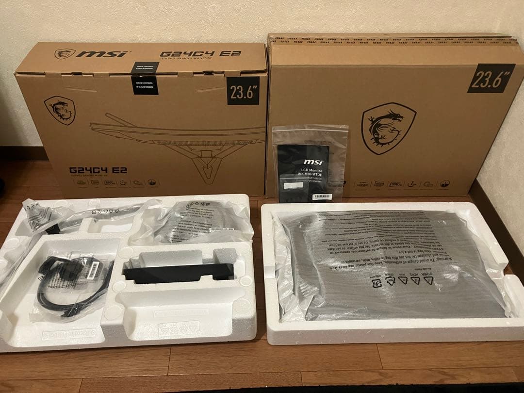 MSI 湾曲ゲーミングモニター G24C4 E2 23.6インチ