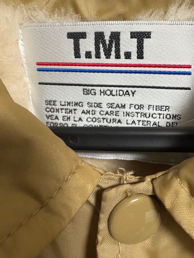 TMT BIG HOLIDAY コーチジャケット ベージュ XLサイズ
