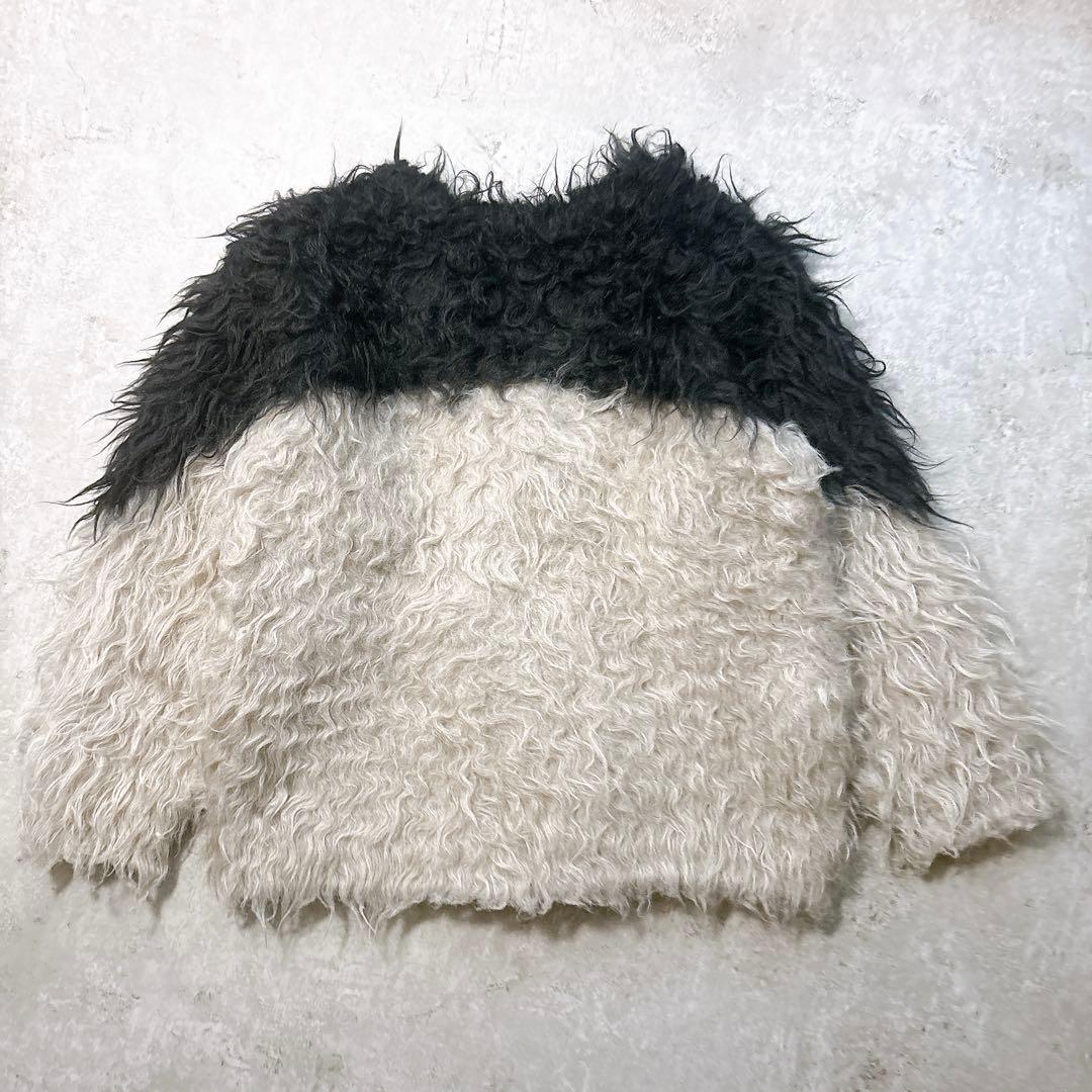 CLANE BI COLOR SHAGGY KNIT CARDIGAN サイズ1