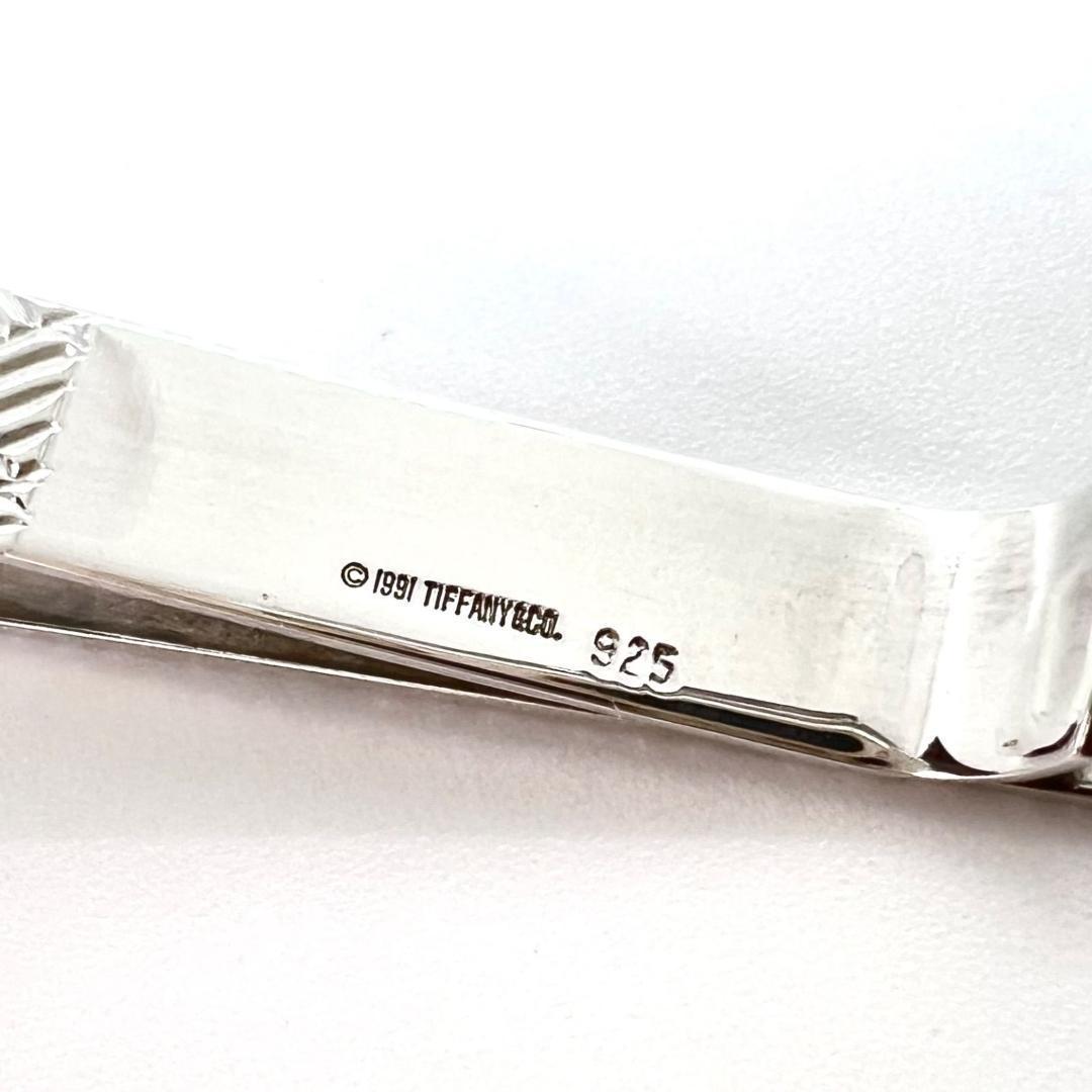 美品✨ ティファニー ネクタイピン カフス シルバー 925 バスケット柄 格子