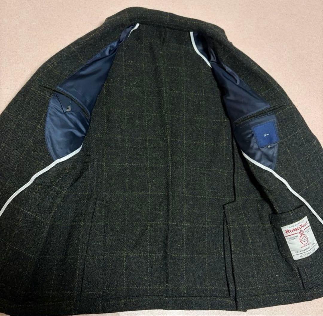現行 美品 G-stage × Harris Tweed アンコンジャケット