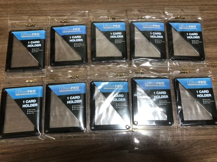 ウルトラプロ ブラックフレーム(黒枠) 1枚用 スクリューダウン 10点セット