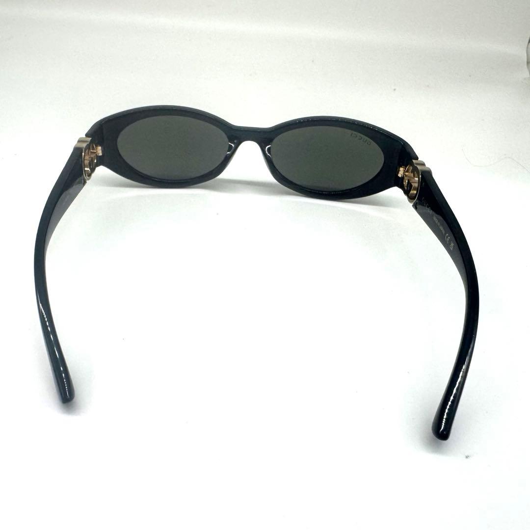 GUCCIグッチ オーバル サングラス GG柄 ゴールド 男女兼用