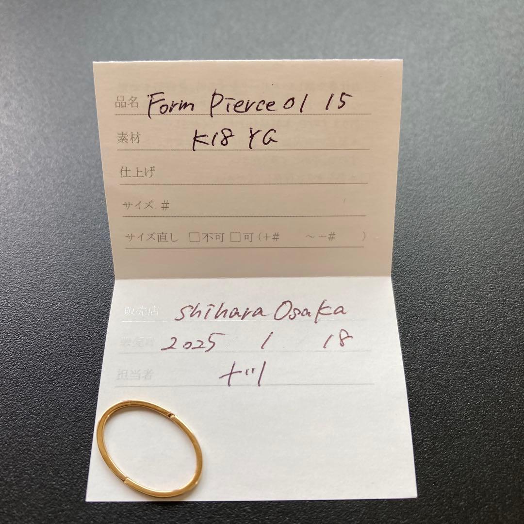 アクセサリー shihara Form Pierce 15(01)