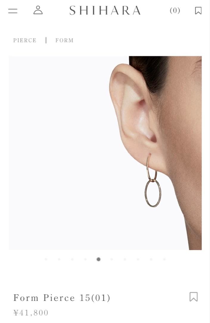 アクセサリー shihara Form Pierce 15(01)