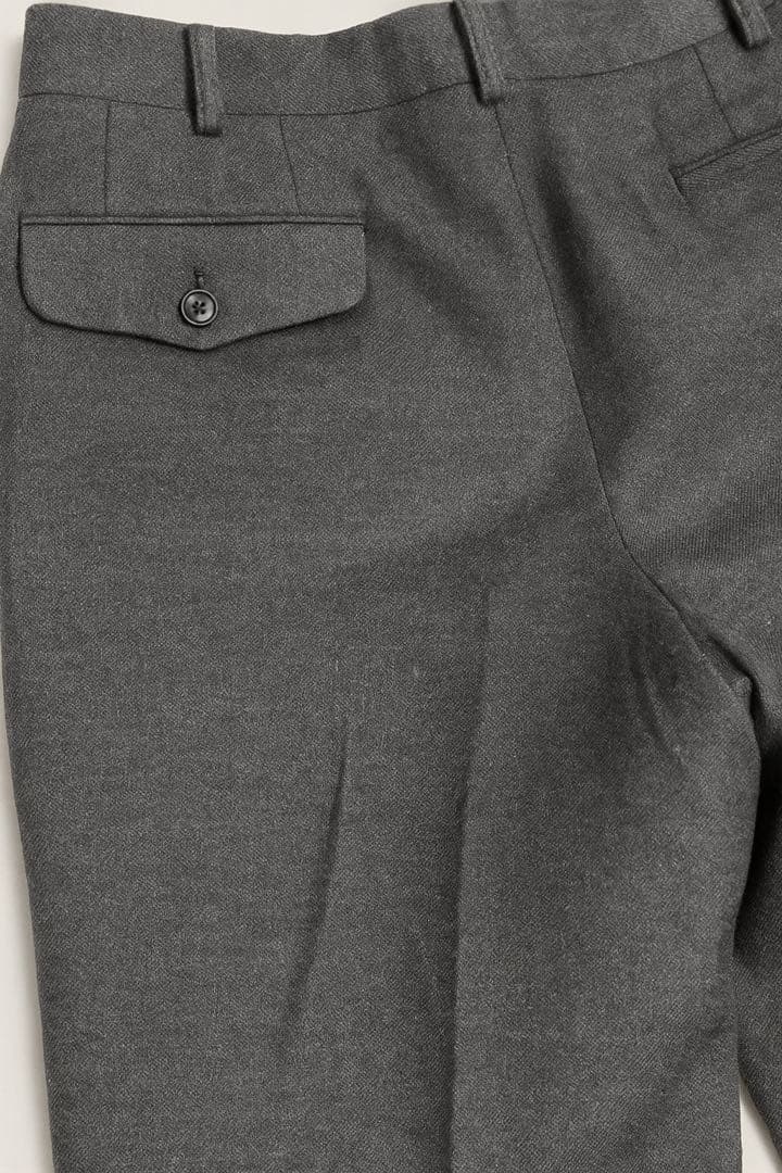 コムデギャルソンオム　ウール混紡 ダークグレー スラックス S 田中オム期