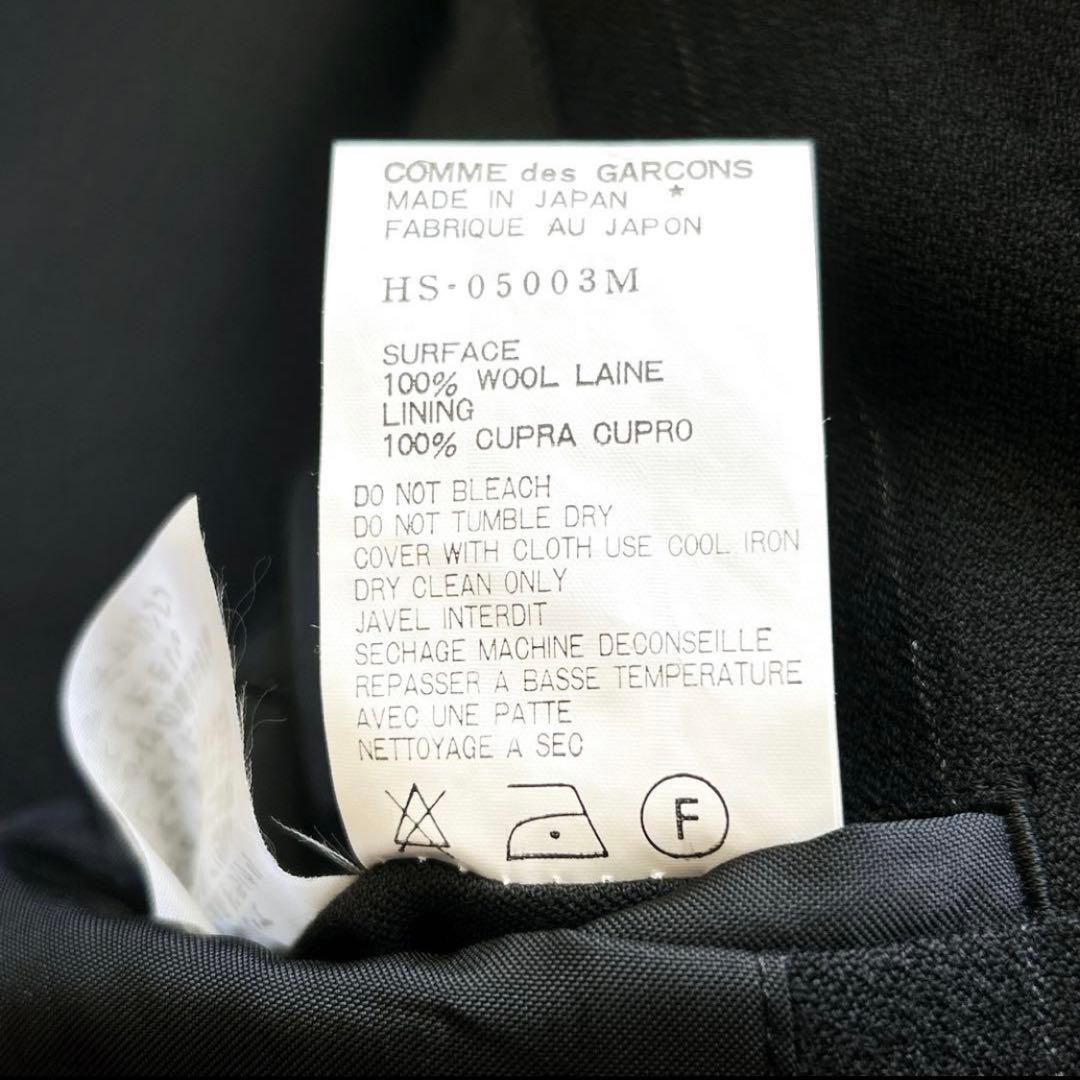 極美品　COMME des GARCONS HOMME ストライプスーツ　黒