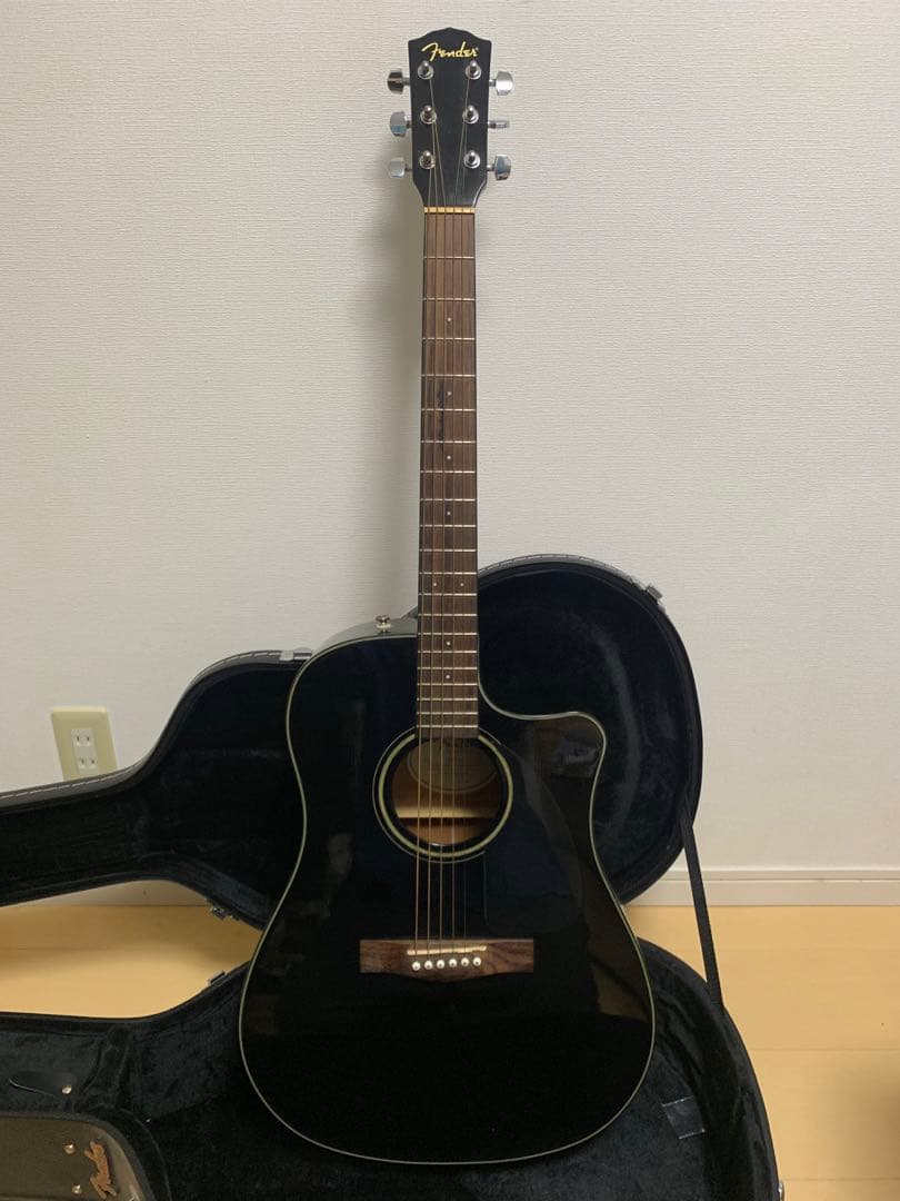 Fender エレアコ CD60CE アコースティックギター ブラック