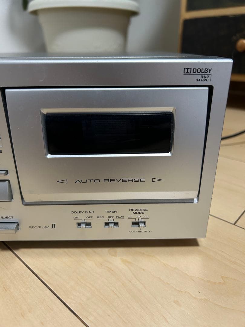 【動作OK！！】ダブルカセットデッキ　TEAC　W-890R　シルバー