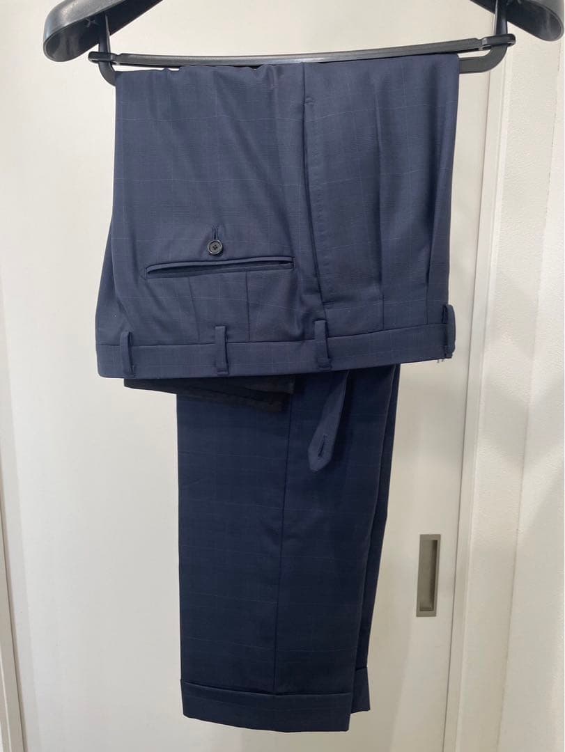 トゥモローランド ゼニア最高級15milmilスーツ ダークネイビー 美品 46