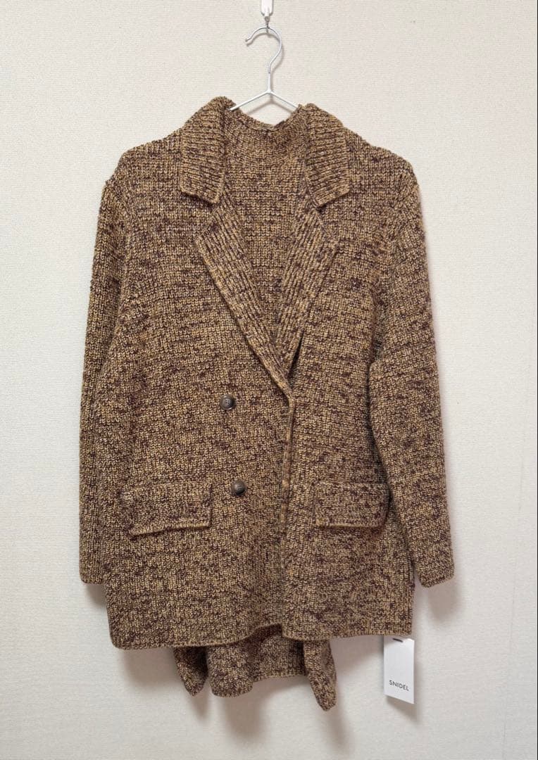 【新品未使用品】SNIDEL ミニニットワンピース ニットジャケット セット