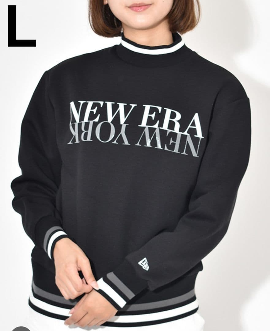 美品 NEW ERA GOLF テックスウェットモックネック クルーネック Ｌ