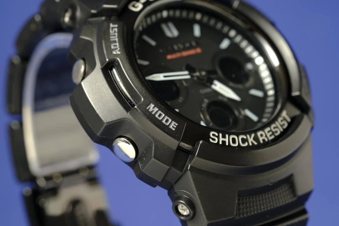 【良品】G-SHOCK AWG-M100SBC 電波ソーラー 黒系(206)