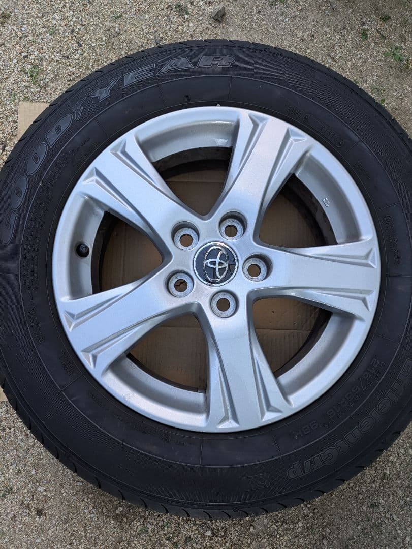 【送料込】トヨタ純正 16㌅アルミホイール＆タイヤ4本ヴェルファイア対応・保管品