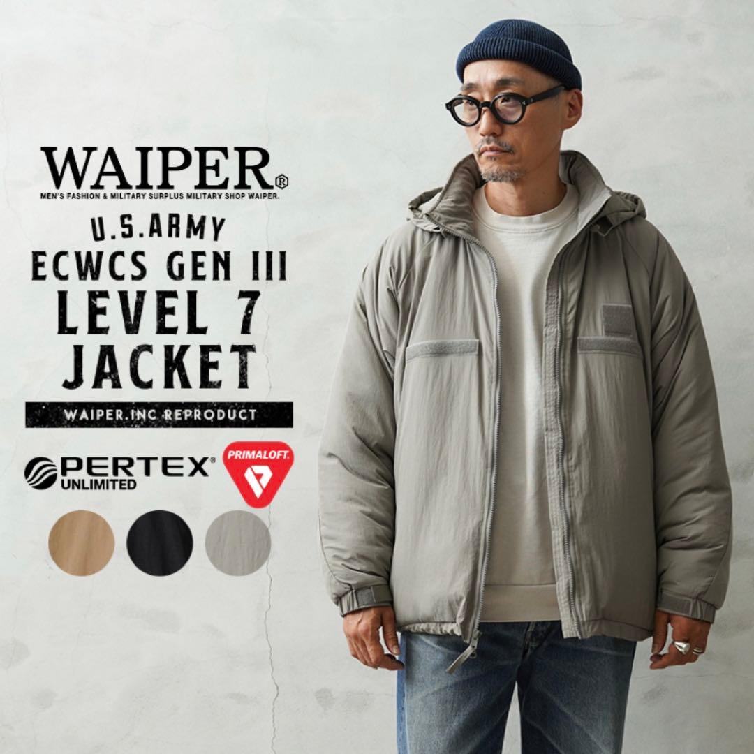 WAIPER米軍ECWCS GEN III LEVEL7 Sサイズ　ブラック