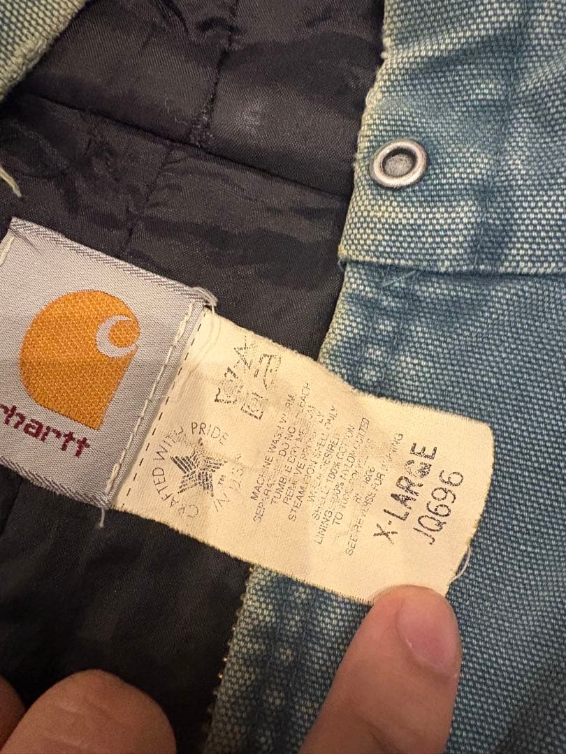 80s Carhartt アクティブジャケット レアカラー XL表記 実寸M程