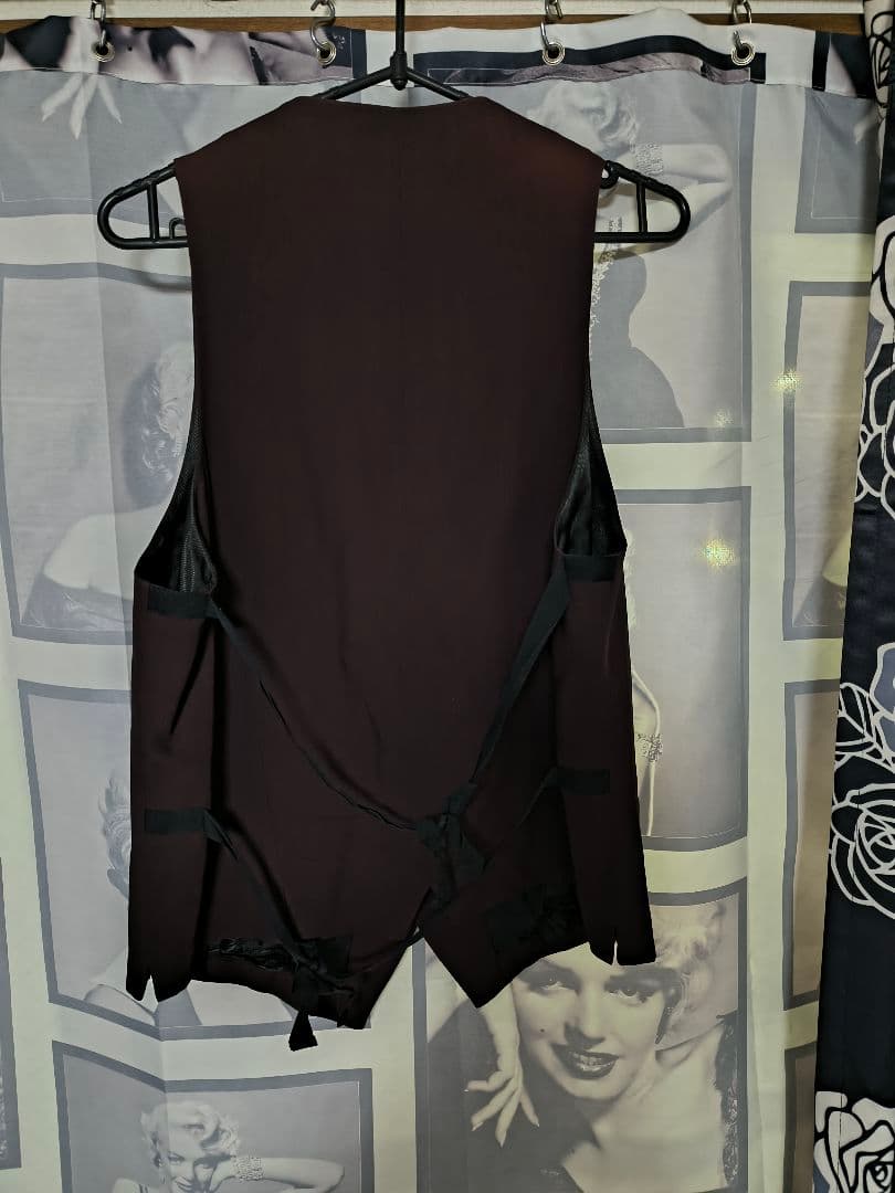 ANN DEMEULEMEESTER ダークパープル ベスト 34