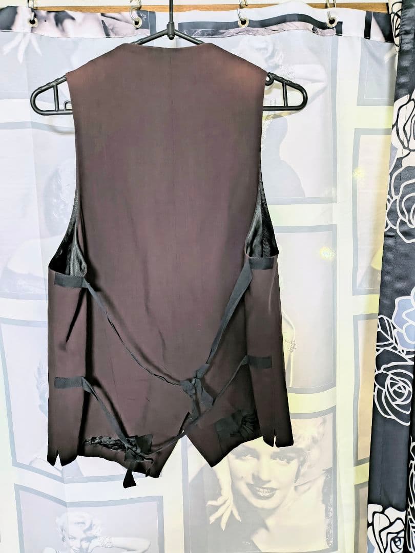 ANN DEMEULEMEESTER ダークパープル ベスト 34