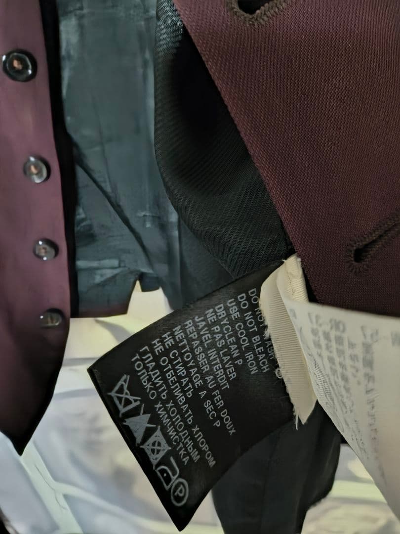 ANN DEMEULEMEESTER ダークパープル ベスト 34