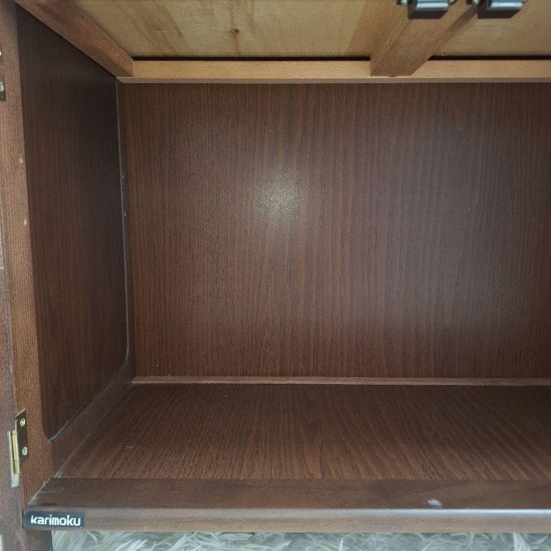 【送料無料】karimoku カリモク オールドカリモク 電話台 ファックス台