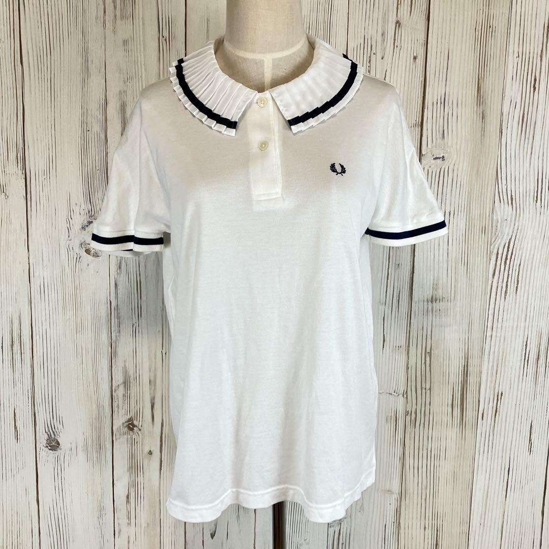 【希少】FRED PERRY ＊ フリル襟 ライン入り ポロシャツ