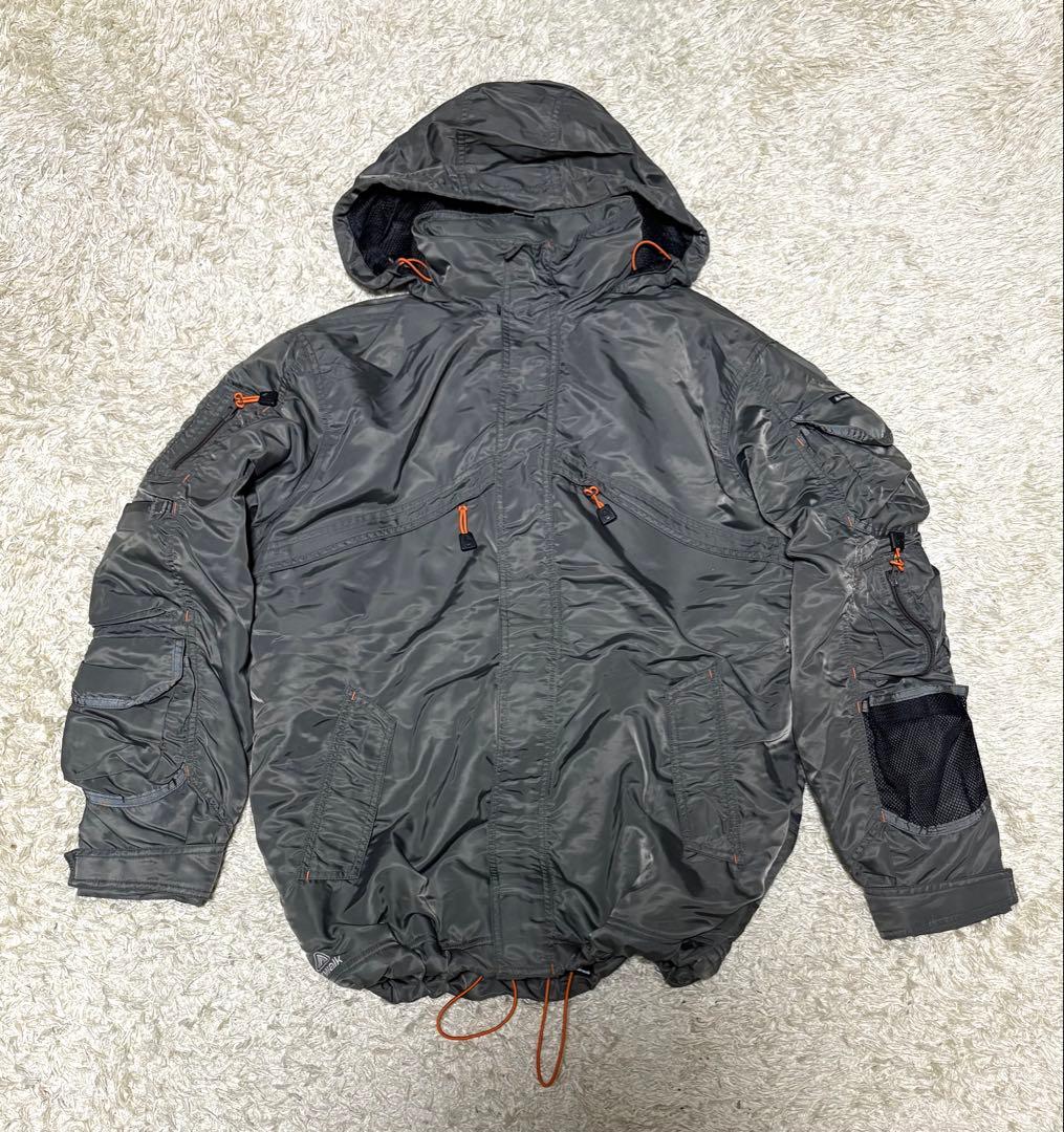 珍品 Y2K 00s vintage airwalk ma1素材 変形ジャケット