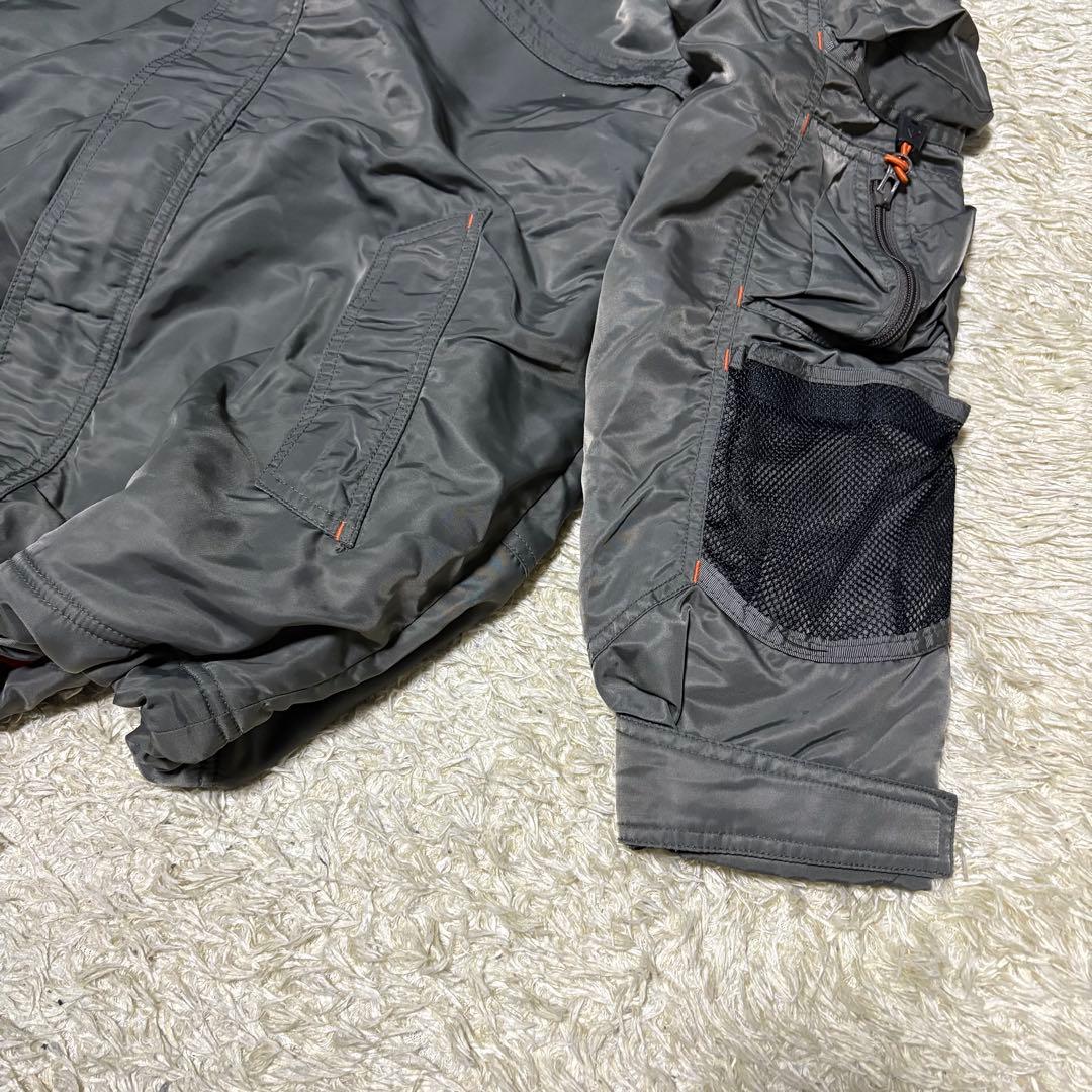 珍品 Y2K 00s vintage airwalk ma1素材 変形ジャケット