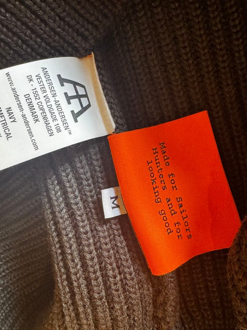 ANDERSEN-ANDERSEN ダークカーキ ニットセーター