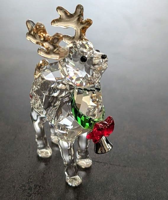 スワロフスキー　「サンタのトナカイ」　5532575　置物