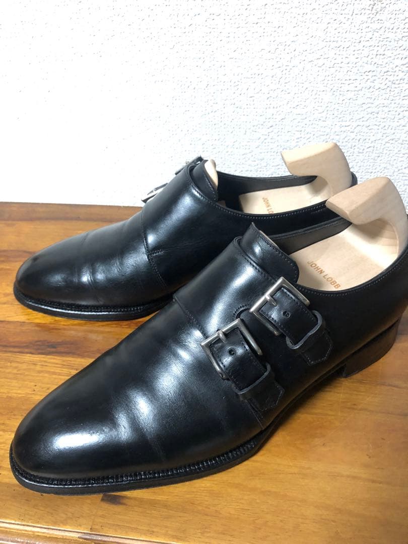 H*1様 ジョンロブ ダブルモンクストラップシューズ　ナセビー　JOHN LOB