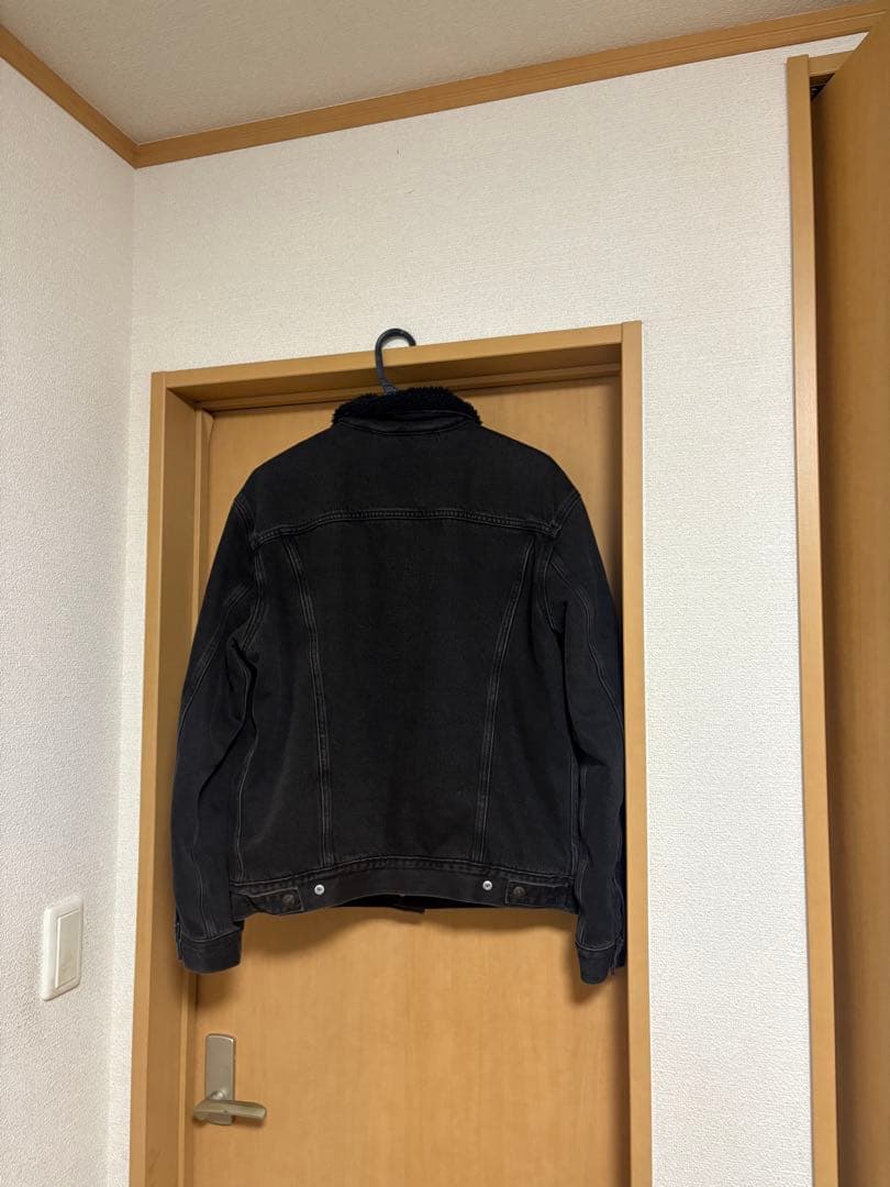 LEVI'S ブラックデニムボアジャケット M