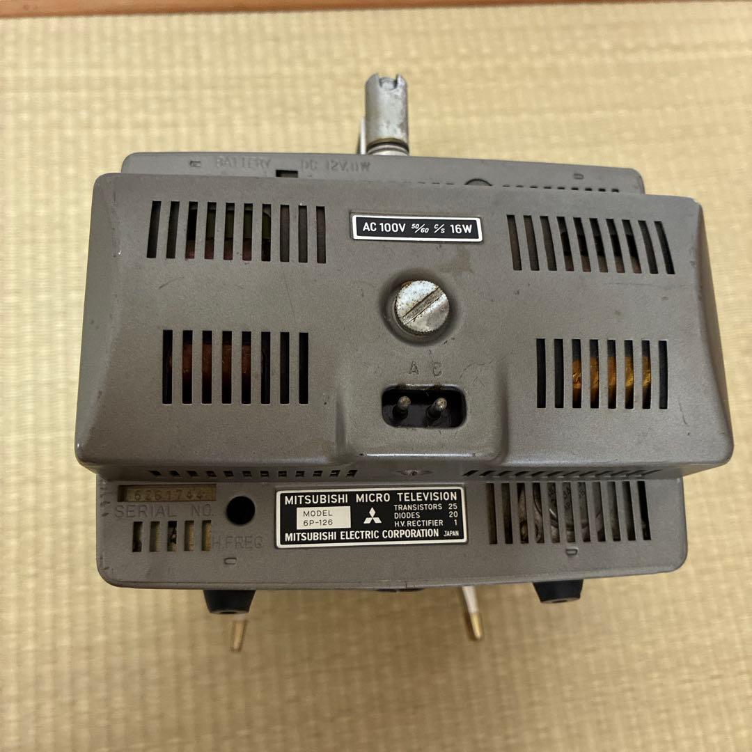 三菱マイクロテレビジョン　6p-126 レトロ