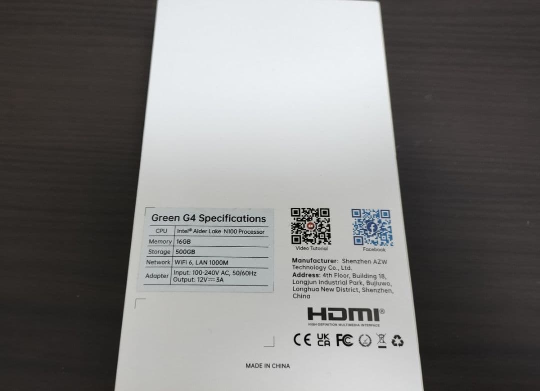 TRIGKEY G4 N100 ミニPC DDR4 16GB SSD 500GB