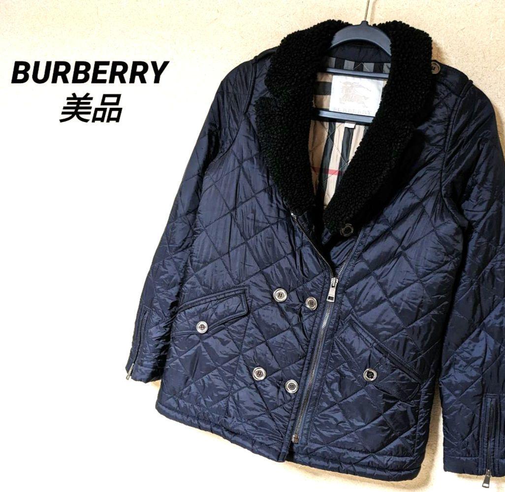 バーバリー　キルティングジャケット　ノバチェック　中綿コート　150　美品