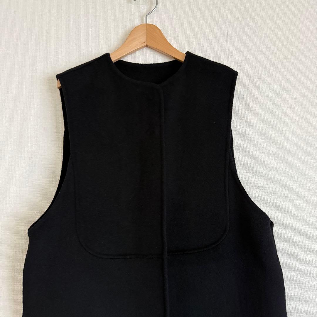 【美品】machatt リバーウールベスト ブラック