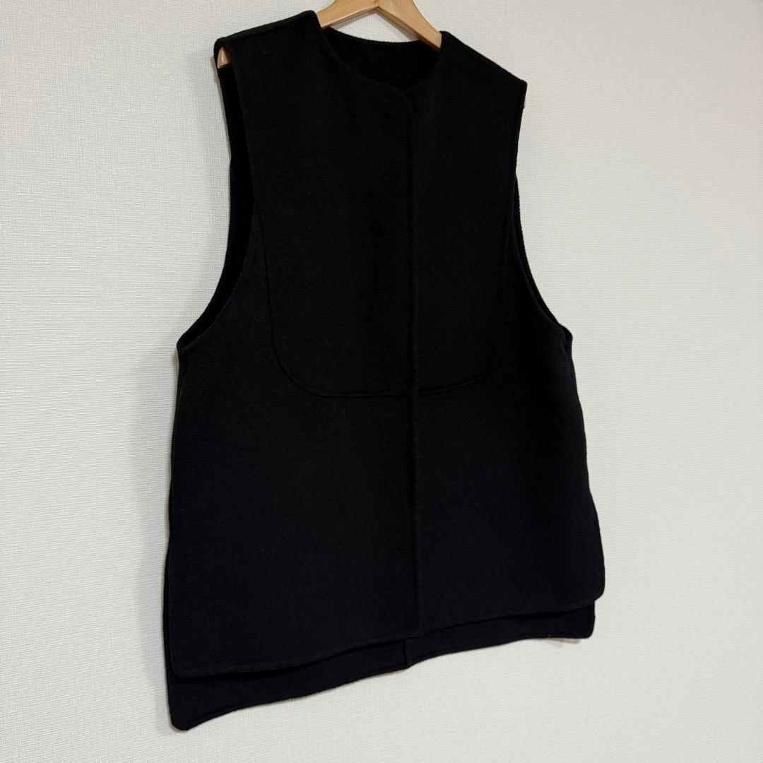 【美品】machatt リバーウールベスト ブラック