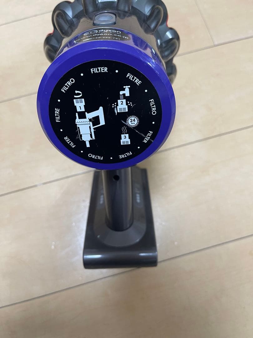 【美品】dyson V10 SV12　純正フロアドック付エコーモード63分