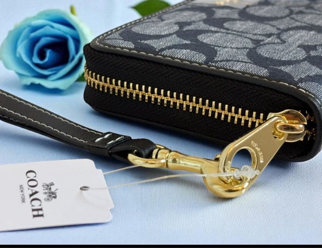 COACH 長財布 ネイビー 新作