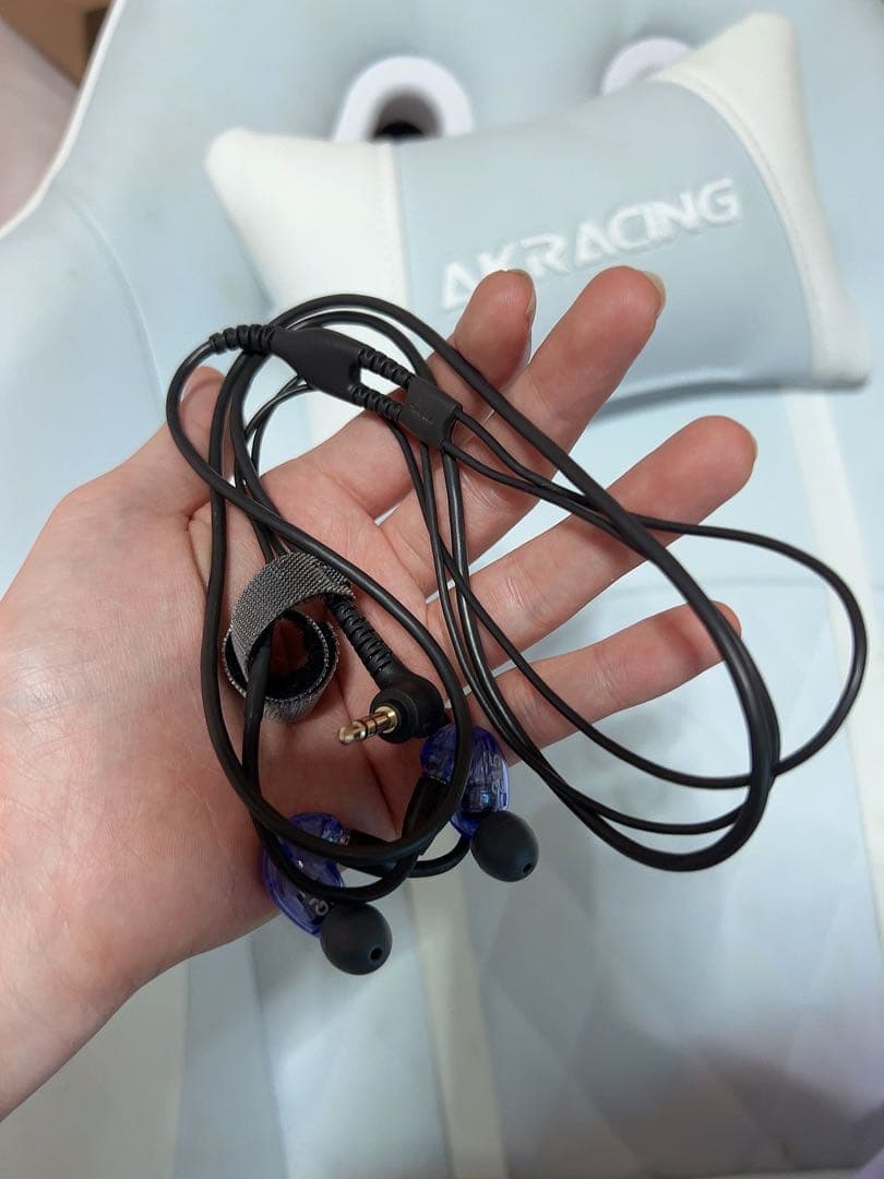 shure イヤホン　se215 パープル